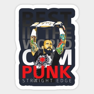 CM Punk  Championship Sticker